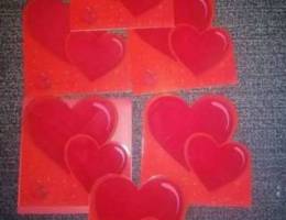 valentine velour card for 25.000 each