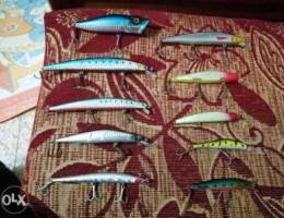 For sale fishing lures all for 300,000 LBP