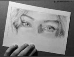 eyesâ€™ drawing with quote