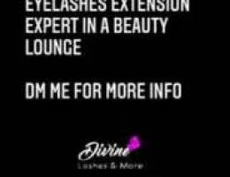 job opportunity for eyelashes extension ex...