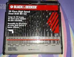 Black & Decker 20 Piece High Speed Drill B...