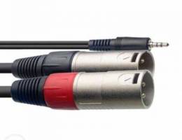 Stagg Y cable, mini jack/XLR