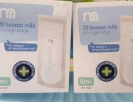 Breastmilk storage bags mothercare brand