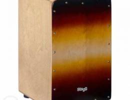 Stagg cajon with sunburst front board fini...