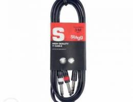 Stagg Y cable, jack/jack (m/m)