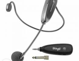 Stagg Beige Wireless Headset Microphone Se...