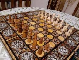 Wooden chess pieces size 7.5cm king