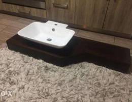 sink with wood, new never used. price 1,40...