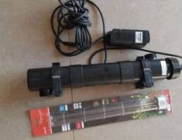 Uv light sterilizer for aquarium