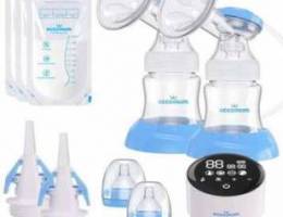 Double electric breast pump