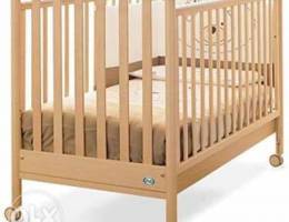 Baby bed with mattress