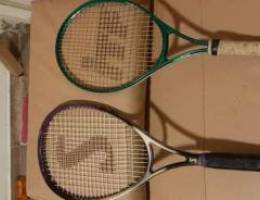 2 tennis racket used