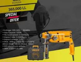 INGCO Rotary hammer 365,000 LL