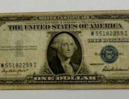 1 Dollar blue stamp 1935 (1$=3900)