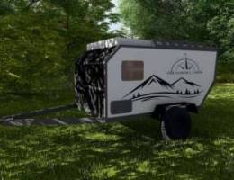 Camping trailer caravan offroad