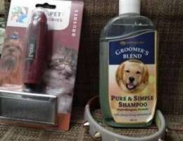 Pure& simple shampoo & brush for pet