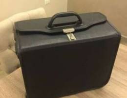 Samsonite geniuen leather trolly