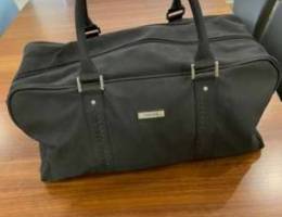 Genuine Versace Black Duffle Travel Bag