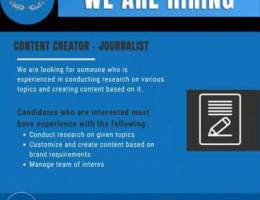 Content Creator - Journalist