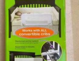 convertible crib safety rail