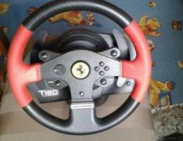 Steering wheel and pedals