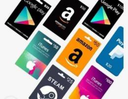 Sell all kind of giftcards