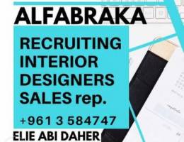 Recruiting female interior designer and fe...