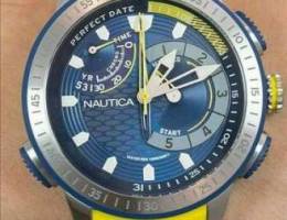 Nautica + blue rubber strap