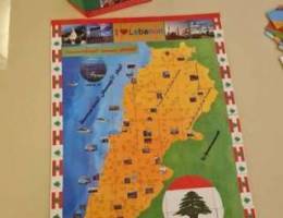 Lebanon Domino Floor Map Puzzle