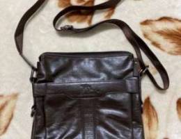 Crossbody Brown PU Leather Menâ€™s Bag