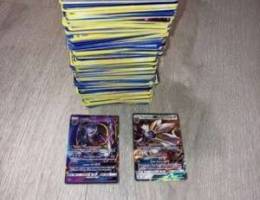 between 780 and 900 pokemon cards with lun...