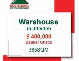 Warehouse for sale in Jdeide for 400,000$ ...