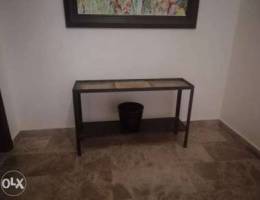 Aquarium with iron stand