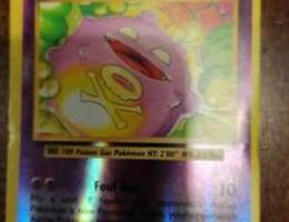 Koffing pockemon rare card