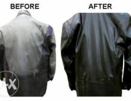 Leather jacket refurbishing and repair