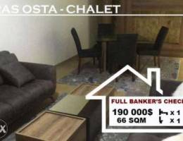 Furnished Chalet for sale in Ras Osta, 66 ...