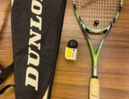 Dunlop like new, Squash racket with 2 dunl...