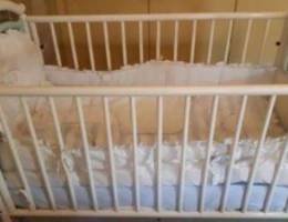 Baby bed / Crib - white color