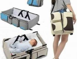 3 In1 Travel Mummy Baby Bag Portable Bed D...