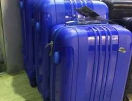 Travel suitcase blue color