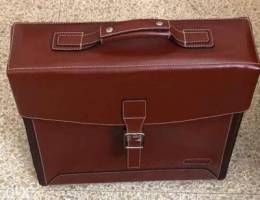 Genuine Leather Boss trolly bag never used