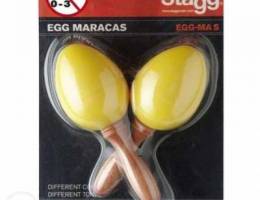 Stagg Small Egg Maracas - Yellow