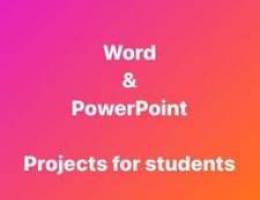 word powerpoint projects students