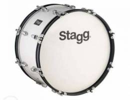 Stagg 12-Inch Marching Bass Drum - White