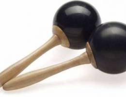 Stagg Black Fiber Traditional Maracas