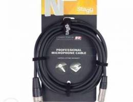 Stagg 6m Microphone Cable