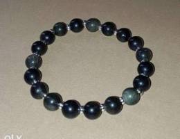 Obsidian natural stone bracelet