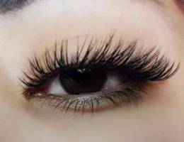 eyelash extension and brow laminated