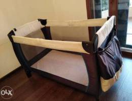 Big size Baby bed "hauck" (120cmx70cm) + m...