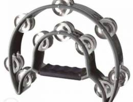 Stagg Cutaway Tambourine - Black